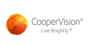 CooperVision Live Brightly Logo mit Ball aus Pinselstrichen
